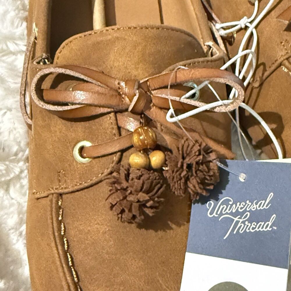 Women’s Midge Flats with Memory Foam Insole - Universal Thread Chestnut 7.5 - Picture 7 of 13